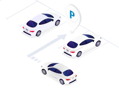 Ledovana automobiliu parkavimas oro uostuose ir miestuose